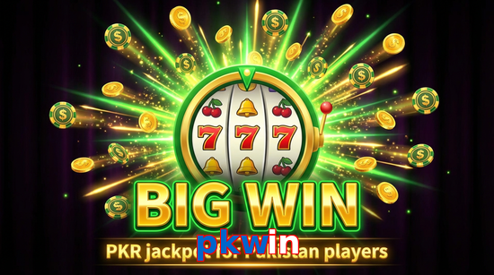 Big win animation on Pkwin slot game